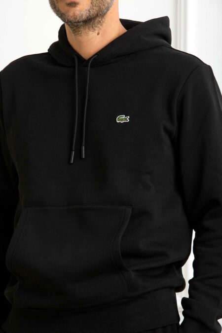 LACOSTE-FELPA CAPP.UOMO-LCSH9623A25 NERO 6