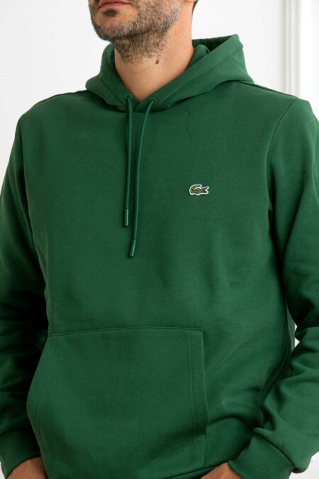 LACOSTE-FELPA CAPP.UOMO-LCSH9623A25 VERDE 6