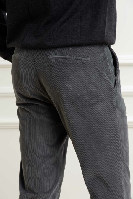 MICHAEL COAL-PANTALONE VELLUTO CORTO-MH2741BRADCAPRIONE GRIGIO 38