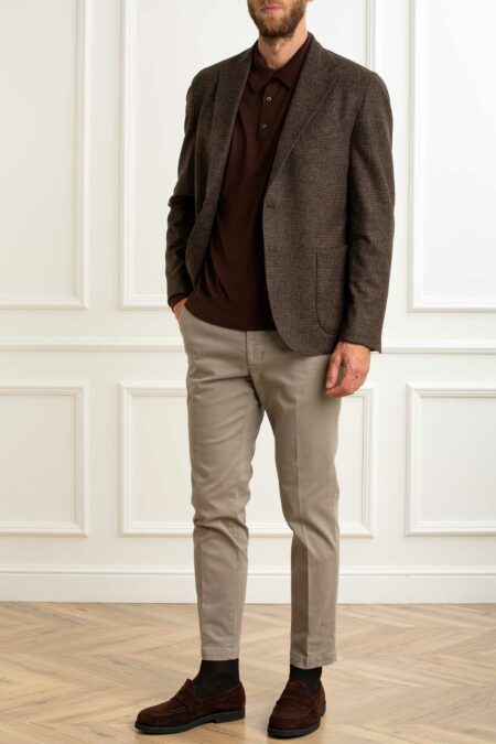 SELECT BOX-GIACCA JEARSY QUADRO MONO-MULBROOKINGKS102Q MORO 56