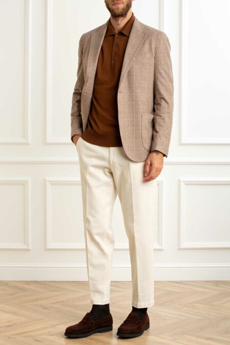 SELECT BOX-GIACCA JEARSY QUADRO MONO-MULGEORGIAGKS102Q BEIGE 56