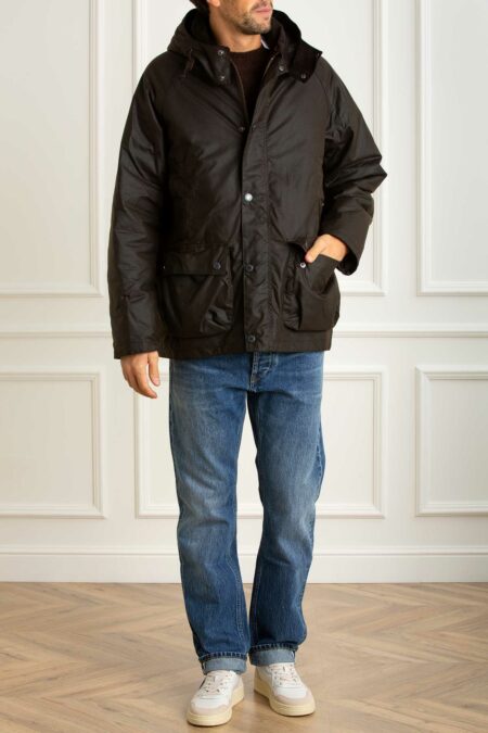 BARBOUR-GIUBBINO MODERN BEAUFORD UOMO-BBMWX2347MWX DARKBROWN S