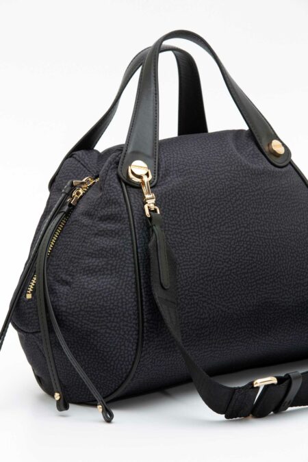 BORBONESE-BORSA BAULETTO M. C/T-BO924846I15 DARKBLACK TU