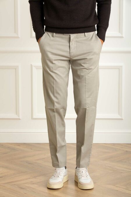 BRO SHIP-PANTALONE CAROT FIT GABARDINA-BROSARAJEVO8343 ARGILLA 35