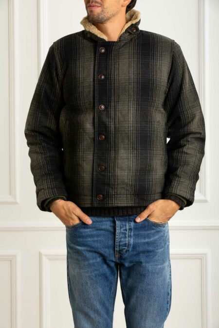 CHESAPEAKE'S-GIUBBINO WILSON CHECK-CHEDECKCHECK KHAKIGREEN XL