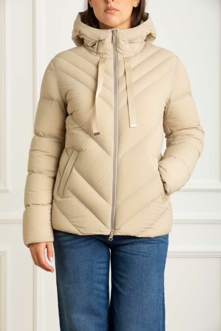 COLMAR ORIGINALS-GIUBBINO TESS. STRECH C/CAPP.-COL22342ZL BEIGE 44