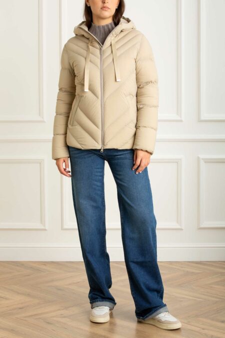 COLMAR ORIGINALS-GIUBBINO TESS. STRECH C/CAPP.-COL22342ZL BEIGE 44