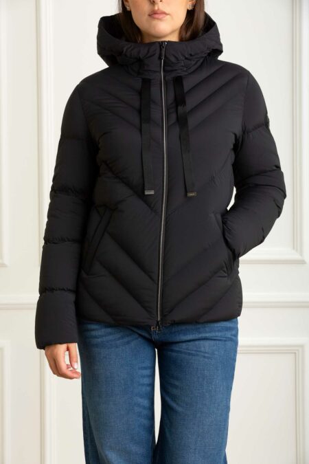 COLMAR ORIGINALS-GIUBBINO TESS. STRECH C/CAPP.-COL22342ZL NERO 46