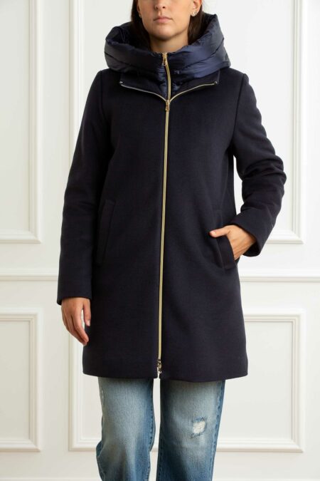 EMME MARELLA-PIUMINO LUNGO-EMBACIO BLU 46