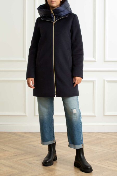 EMME MARELLA-PIUMINO LUNGO-EMBACIO BLU 46