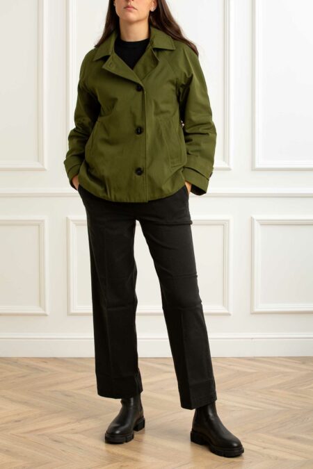 EMME MARELLA-IMPERMEABILE-EMBENACO VERDE 44