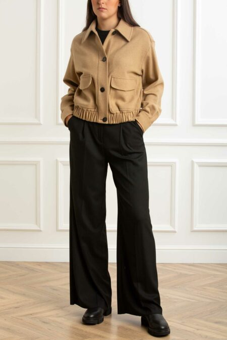 EMME MARELLA-GIACCONE IN JERSEY-EMCUSTODI CAMMELLO 40