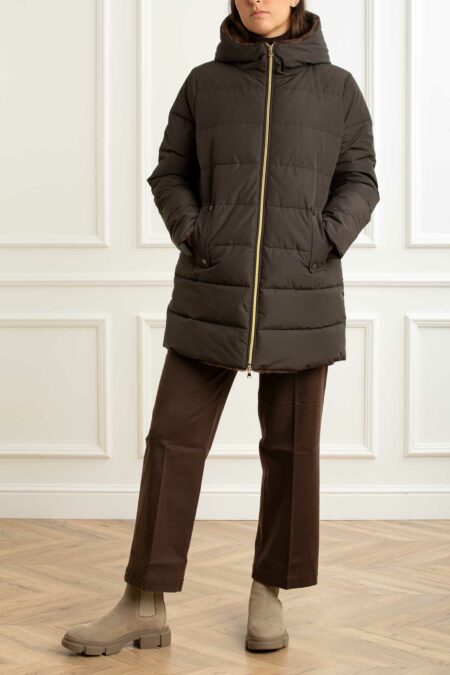 EMME MARELLA-PIUMINO CORTO-EMGEBEL CIOCCOLATO 48