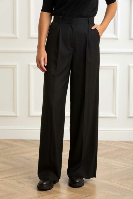 EMME MARELLA-PANTALONE-EMQUORUM NERO 44