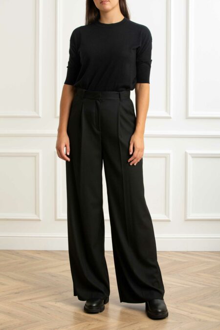 EMME MARELLA-PANTALONE-EMQUORUM NERO 44