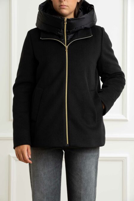 EMME MARELLA-PIUMINO CORTO-EMSORRISO NERO 48