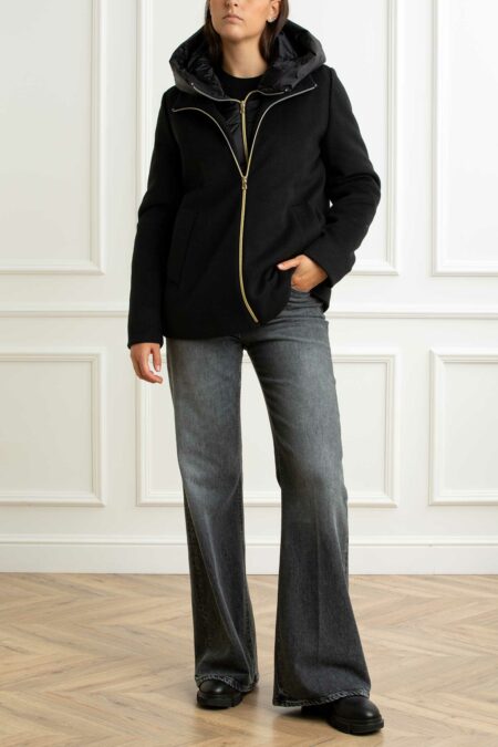 EMME MARELLA-PIUMINO CORTO-EMSORRISO NERO 48