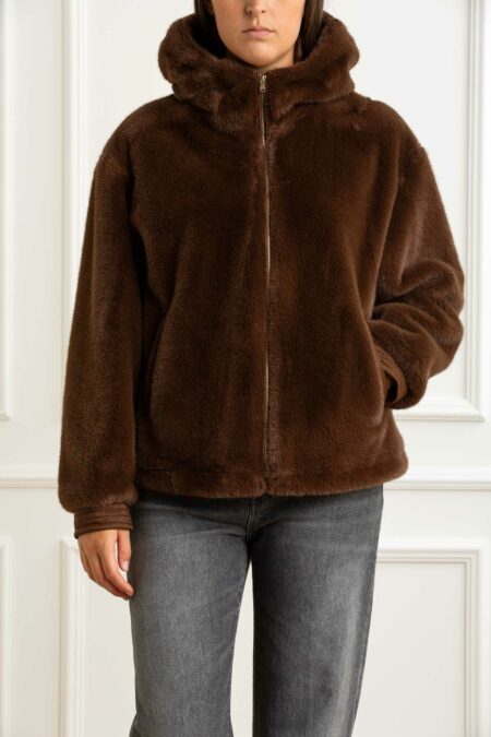 EMME MARELLA-GIACCONE IN JERSEY-EMTOPAZ BROWN 44