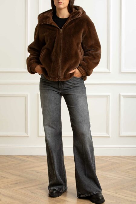 EMME MARELLA-GIACCONE IN JERSEY-EMTOPAZ BROWN 44