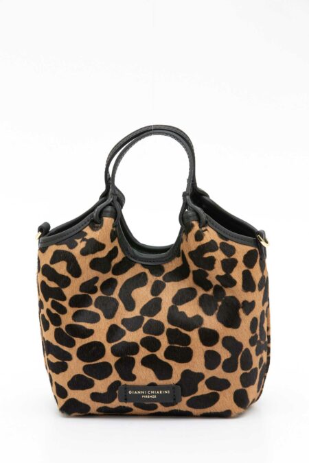 GIANNI CHIARINI FIRENZE-BORSA DUA S LEOPARDATA-GCBS11108CAVPL LEOPARD TU
