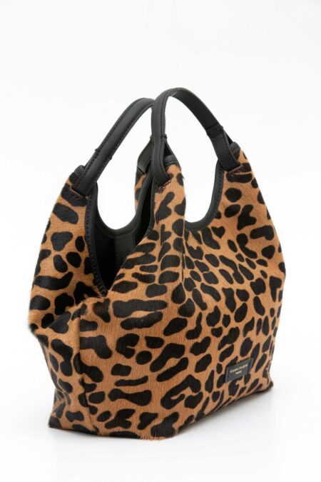 GIANNI CHIARINI FIRENZE-BORSA DUA M LEOPARDATA-GCBS11109CAVPL LEOPARD TU