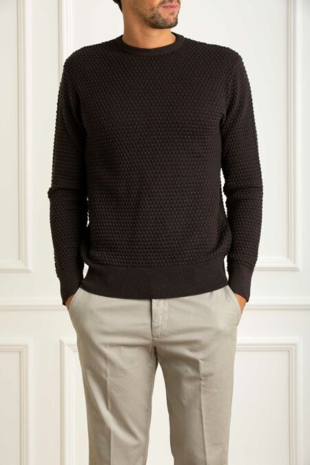 GRP-MAGLIA PUNTO PALLA GIRO-GRPTEC2GIROA25 BROWN 6