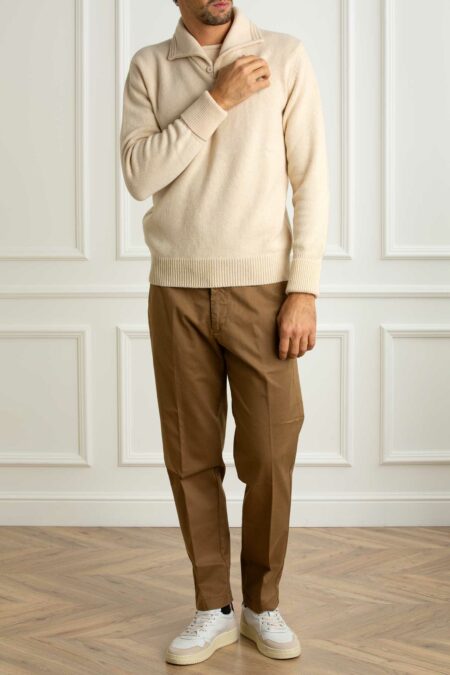 GRP-MAGLIA POLO SAILOR COLLAR-GRPTECRA7 ECRU 5