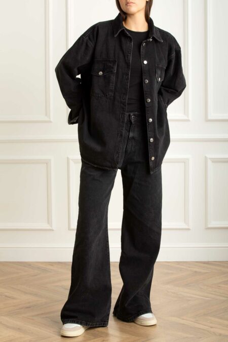 ICON DENIM LOS ANGELES-JEANS DEBBY GAMBA LARGA-ICDEBBYGR1022GBL GRAFITE 28