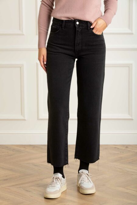 ICON DENIM LOS ANGELES-JEANS JILL GAMBA DRITTA-ICJILLGR1025GBL GRAFITE 31