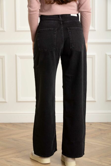 ICON DENIM LOS ANGELES-JEANS POPPY GAMBA LARGA-ICPOPPYGR1021GBL GRAFITE 28