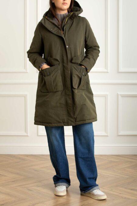 K-WAY-GIUBBINO BRUNIL COTTON FEEL-KWK7136EW GREEN S