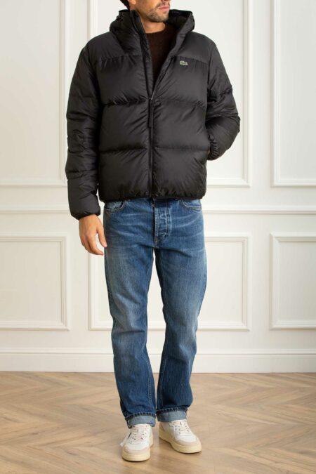 LACOSTE-PIUMINO CAPPUCCIO UOMO-LCBH2905 NERO 54