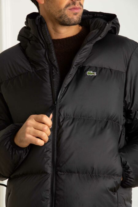 LACOSTE-PIUMINO CAPPUCCIO UOMO-LCBH2905 NERO 54