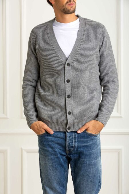 MC2 SAINT BARTH-MAGLIA HERRISON RIB WOOL - 15M-MC2HERR004TEX000100036I GREY XL