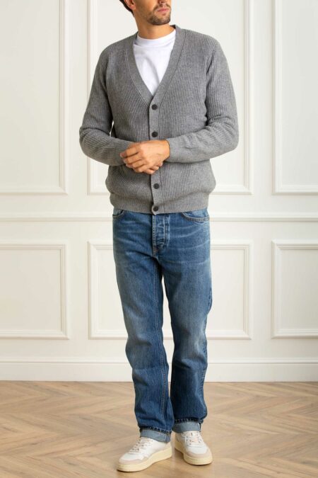 MC2 SAINT BARTH-MAGLIA HERRISON RIB WOOL - 15M-MC2HERR004TEX000100036I GREY XL