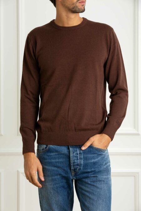 MC2 SAINT BARTH-MAGLIA REGENT MERINOCASH - 18-MC2REGE008TEX000100033I BROWN XL