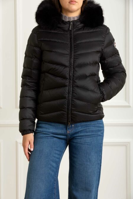 COLMAR ORIGINALS-GIUBBINO C/CAPP.E BORDO PELLICCIA-COL2219E2YO NERO 48