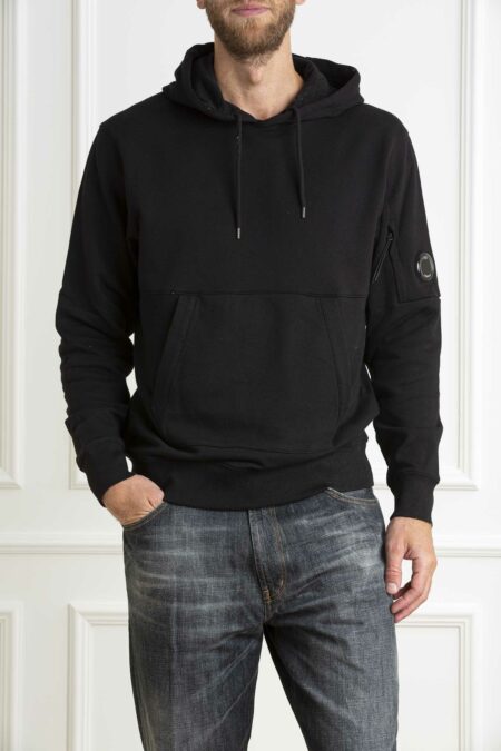 CP COMPANY-FELPA IN PILE CON CAPPUCCIO E LENTI-CPCMSS024A005086W BLACK XL