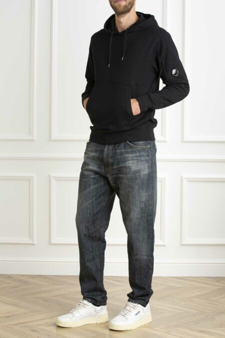 CP COMPANY-FELPA IN PILE CON CAPPUCCIO E LENTI-CPCMSS024A005086W BLACK XL