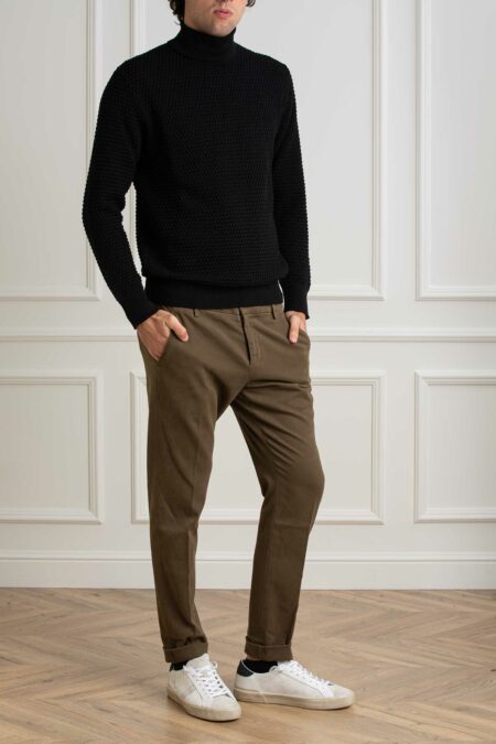 DONDUP-PANTALONE UOMO GAUBERT-DDUP235AS0080A24 TORTORA 34