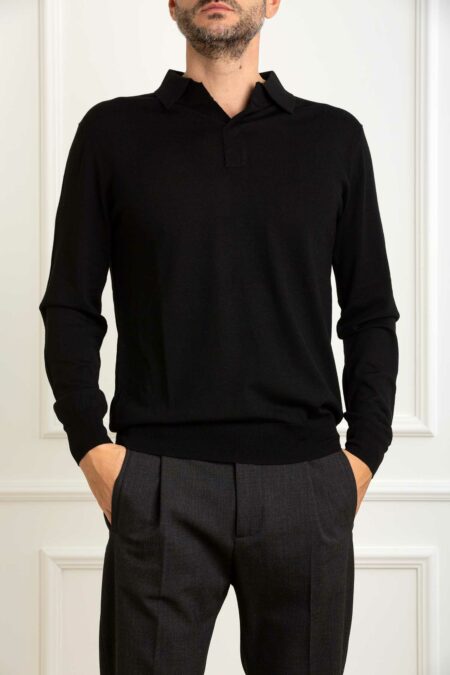 HOSIO-POLO F16 S/BOTTONI-HO100M37 NERO XL