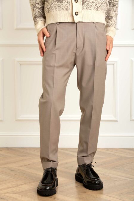 HOSIO-PANTALONE GABB.LANA STRECH-HO401P34 BEIGE 50