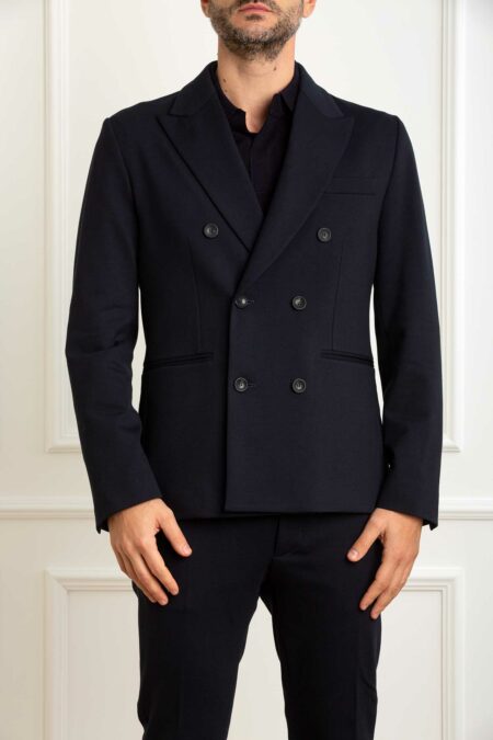 HOSIO-GIACCA DOPPIO PETTO-HO405G154 BLU 50