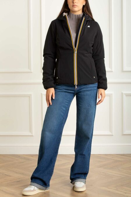 K-WAY-GIUBBINO LILY ST WARM DOUBLE-KWK6128TW BLACKPURE XL