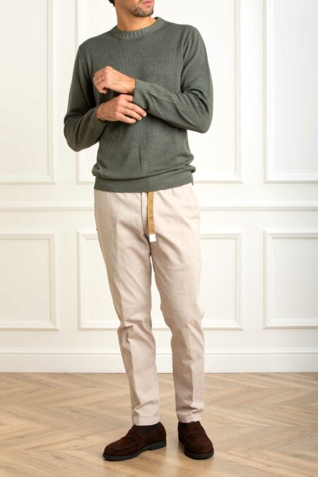 MAGAZZINO RICAMBI-MAGLIA GIROCOLLO UOMO-MAG136 VERDE 54