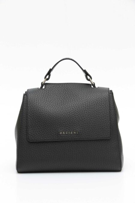 ORCIANI-BORSA SVEVA SOFT PICCOLA A MANO IN PELLE CON TRACOLLA-ORB01999SOFA25 NERO TU
