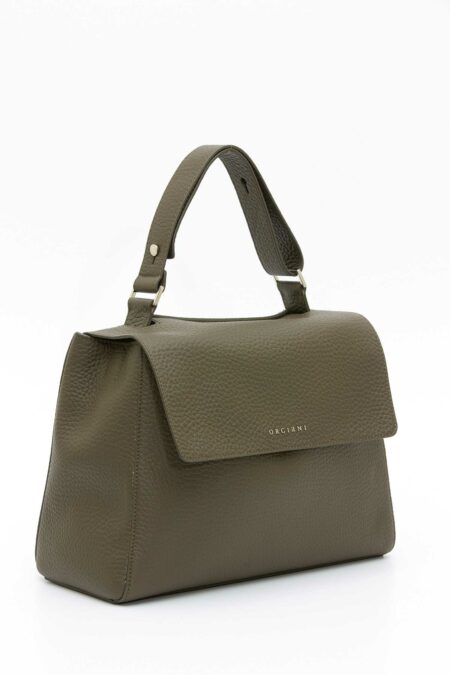 ORCIANI-BORSA SVEVA SOFT MEDIA A SPALLA IN PELLE CON TRACOLLA-ORBT2006SOFA25 BOSCO TU