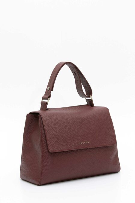 ORCIANI-BORSA SVEVA SOFT MEDIA A SPALLA IN PELLE CON TRACOLLA-ORBT2006SOFA25 CHIANTI TU