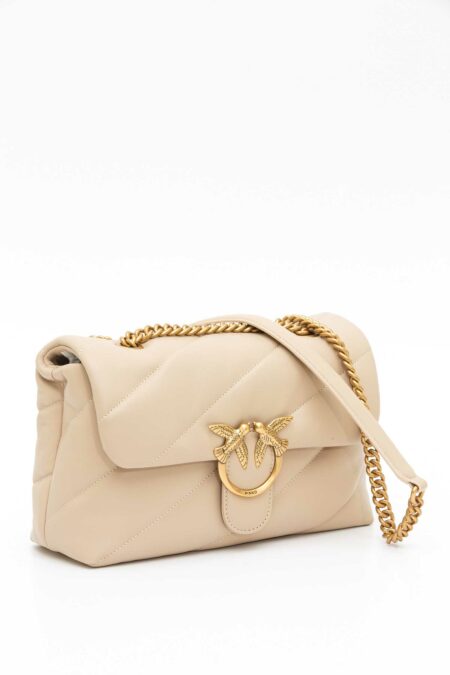 PINKO-BORSA LOVE PUFF CLASSIC CL SHEEP NAP-PK100038A0F2A25 BEIGE TU