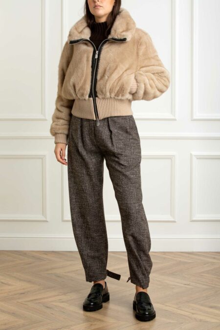 PINKO-BOMBER ASPEN-PKBAGELS BEIGE 42